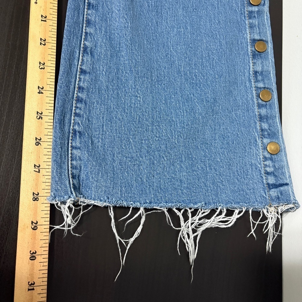 Anthropologie Pilcro Jeans Womens 27 (Actual 30x28) Wide Leg Skater Snap Button - Picture 8 of 14